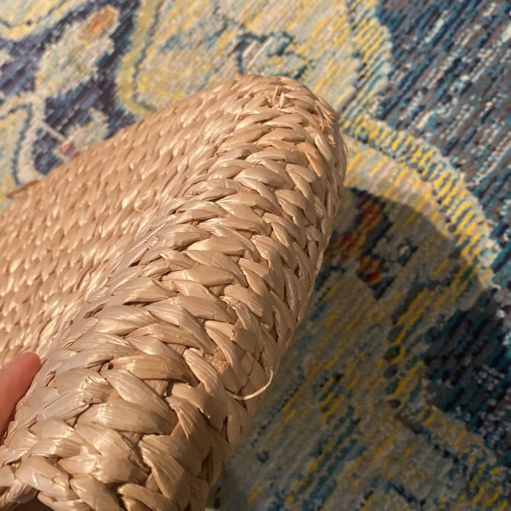 Woven Natural Straw Handbag - Picture 3 of 5